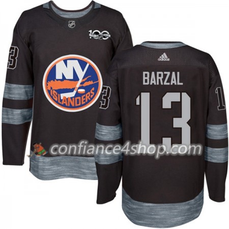 Adidas Maillot de Hockey New York Islanders Mathew Barzal 13 1917-2017 100th Anniversary Noir Authentic - Homme